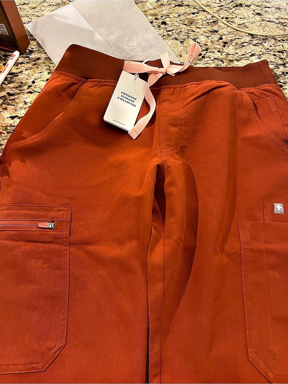 FIGS YOLA Scrub Pant Orange
